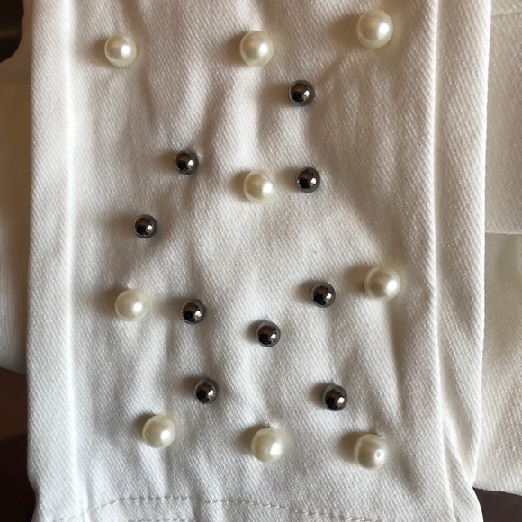 White & Black Pearl Jeggings S/M - LAST PAIR!! - Picture 4 of 6